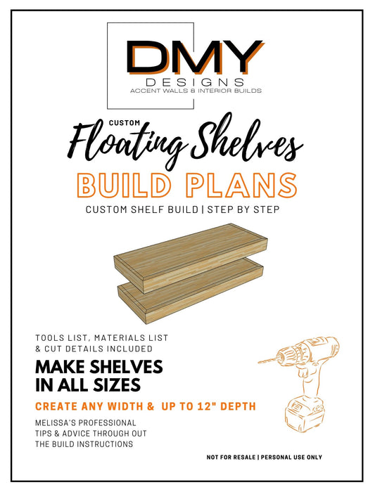 DMY CUSTOM FLOATING SHELVES BUILD PLANS