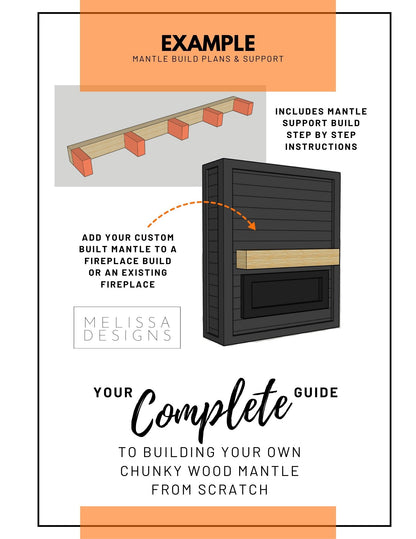 CUSTOM WOOD MANTLE BUILD PLANS