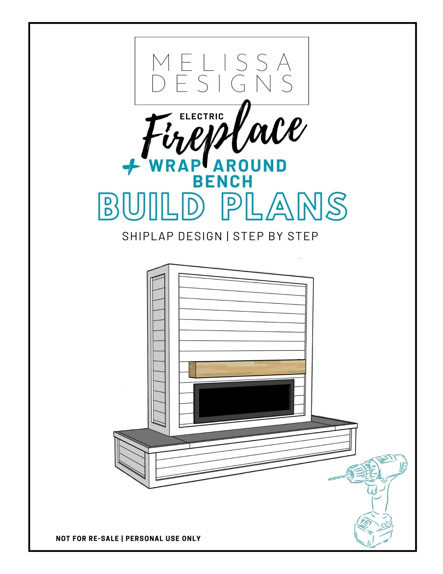 WRAP AROUND BENCH ELECTRIC FIREPLACE BUILD PLANS