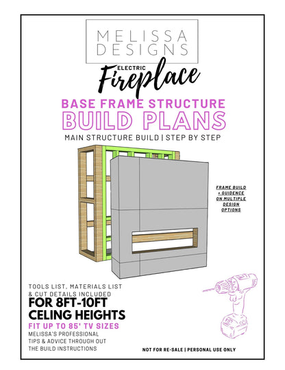 BASE FRAME STRUCTURE FIREPLACE BUILD PLANS