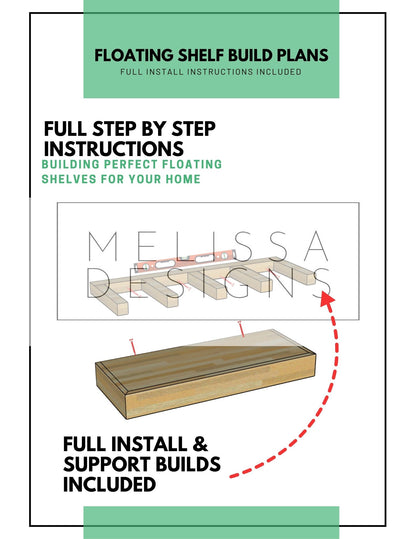 CUSTOM FLOATING SHELVES BUILD PLANS