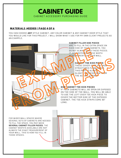 DMY FIREPLACE, CABINETS & FLOATING SHELVES BUILD PLANS