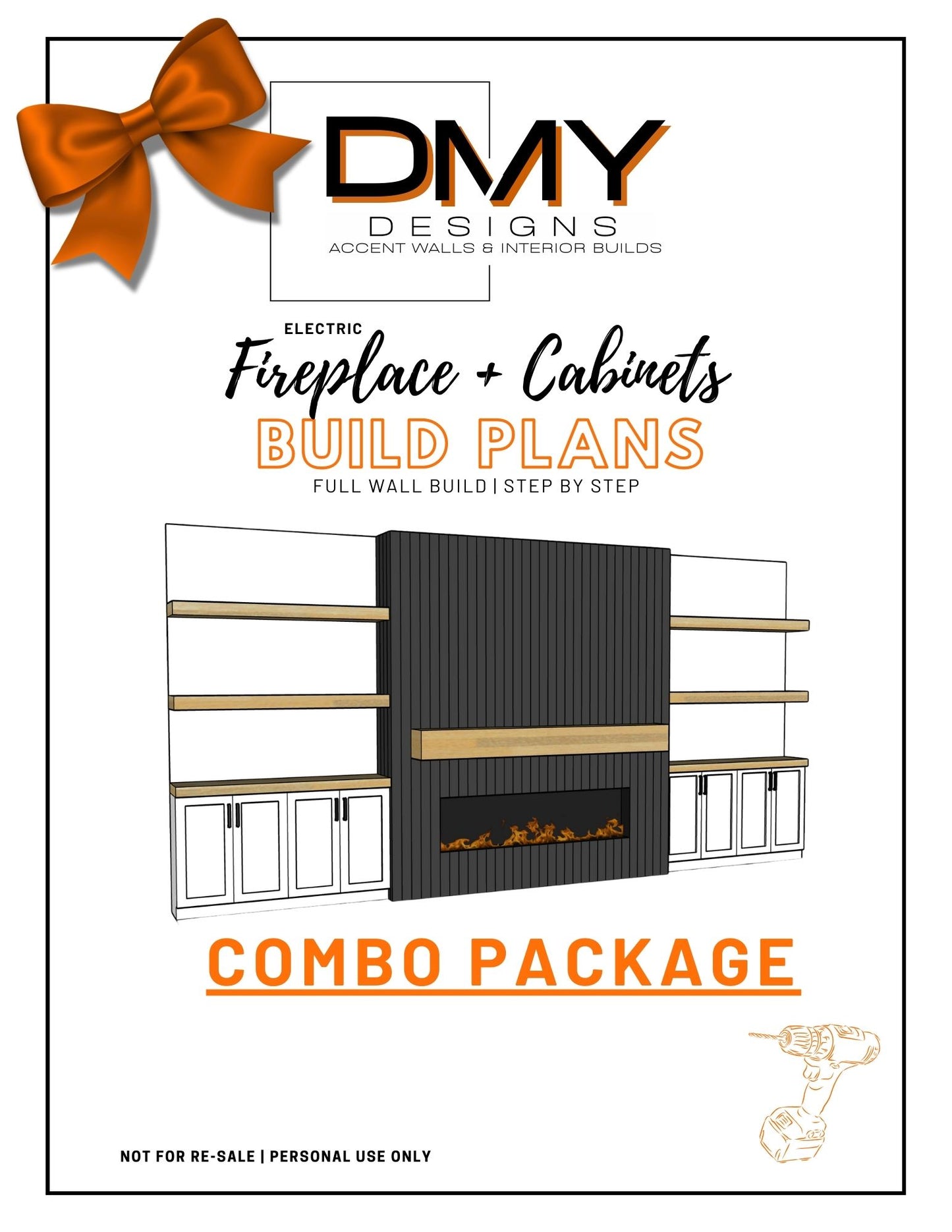 DMY FIREPLACE, CABINETS & FLOATING SHELVES BUILD PLANS